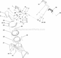 Chute Assembly Diagram and Parts List for 33005 260000001-260999999 - 2006 Lawn Boy Snow Blower
